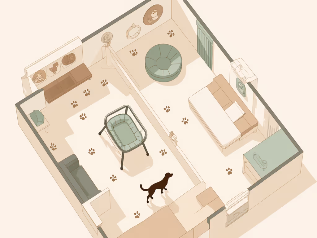 pet-and-infant-living-space-arrangement