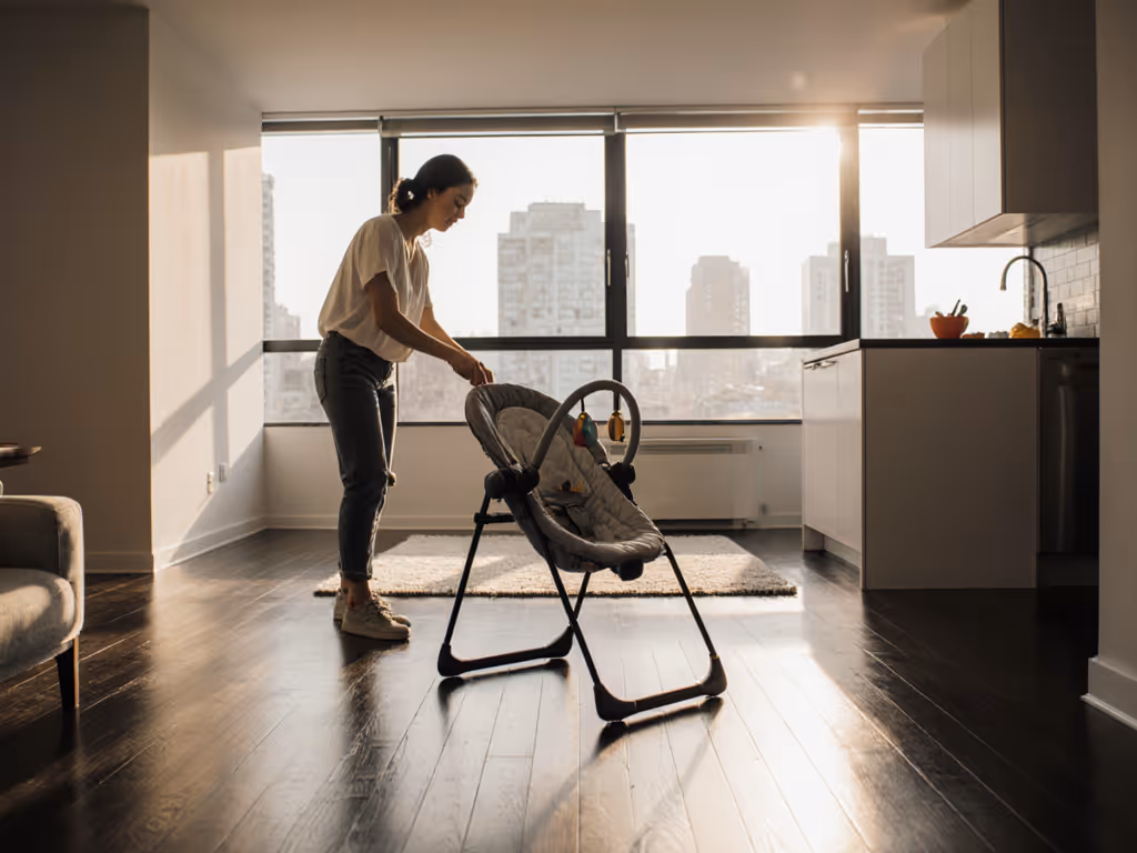 urban_parent_using_bouncer_on_hard_floor