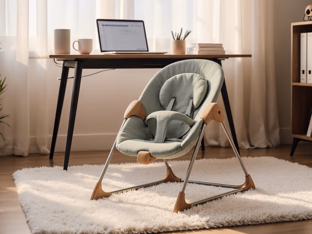 WFH Bouncer Setup: Quiet Office Models That Keep Baby Content