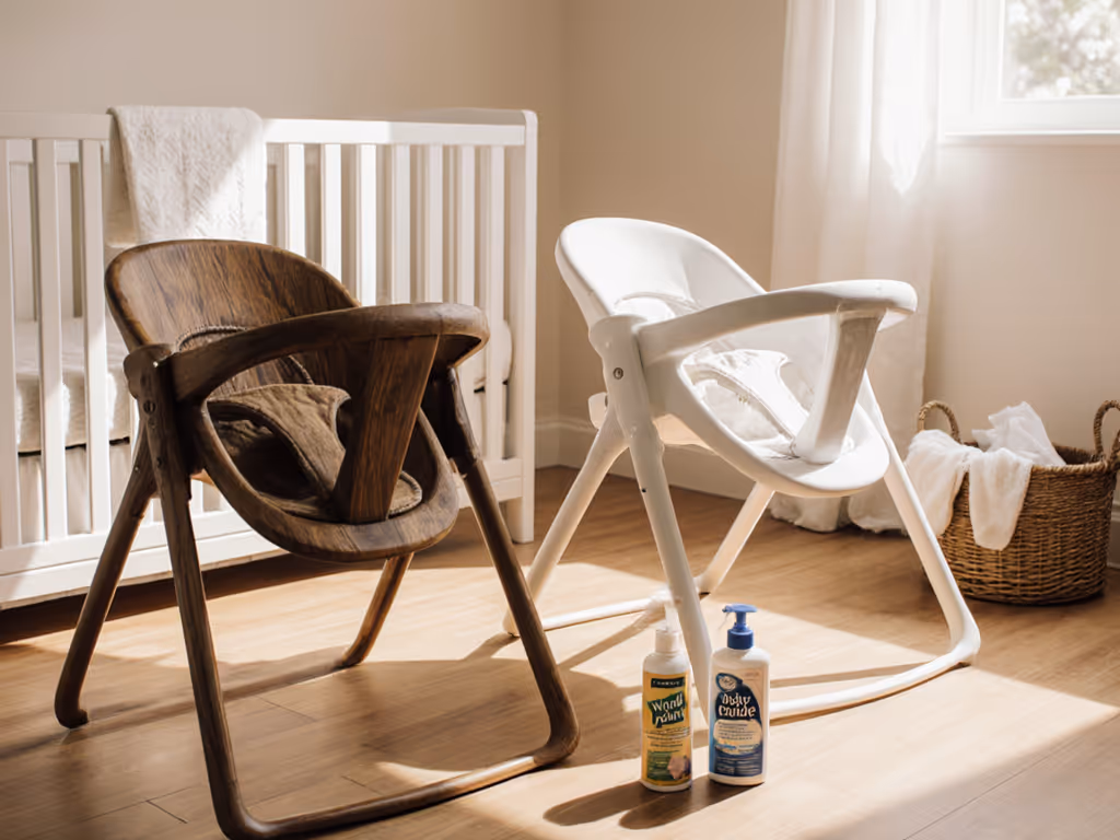 Baby Bouncer Materials: Wood vs Plastic Cleaning Guide